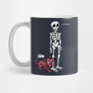 The Skeleton and the dog Mug